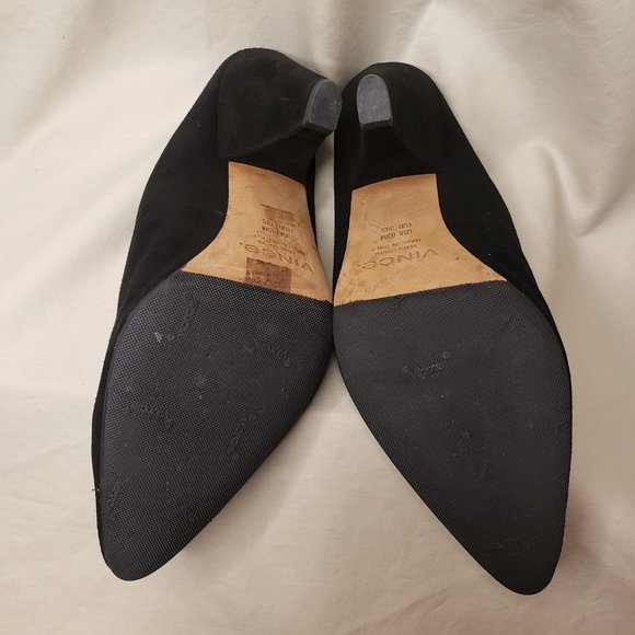 🦚HOST PICK🦚VINCE Black Suede EMBERLY Mule, Size 8.5M - Picture 7 of 11